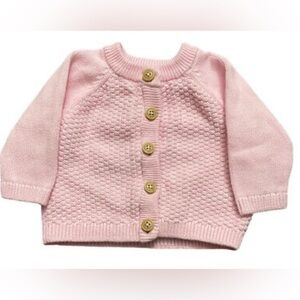 Cloud‎ Island Pink Cardigan Sweater size 0-3 months